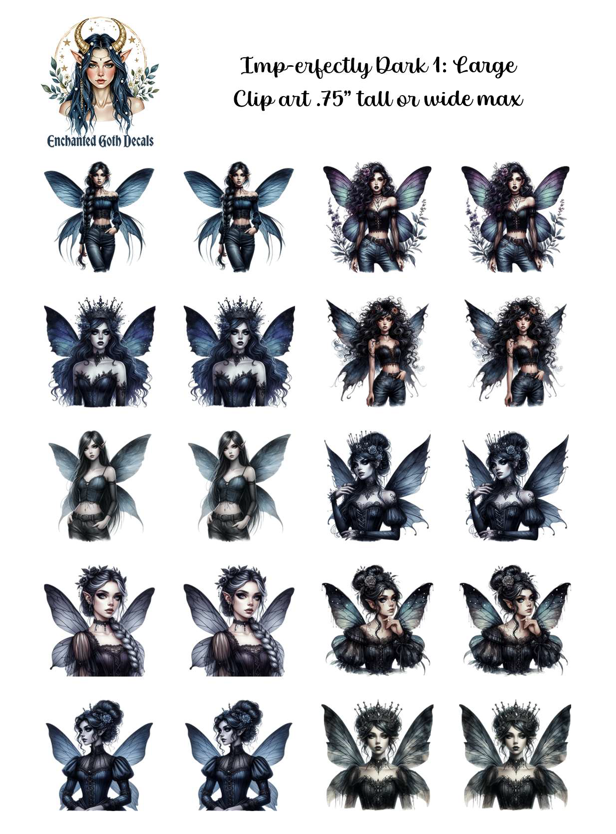Imp-erfectly Dark 1 - Clipart