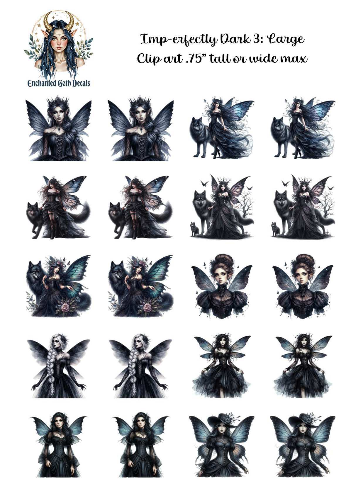 Imp-erfectly Dark 3 - Clipart