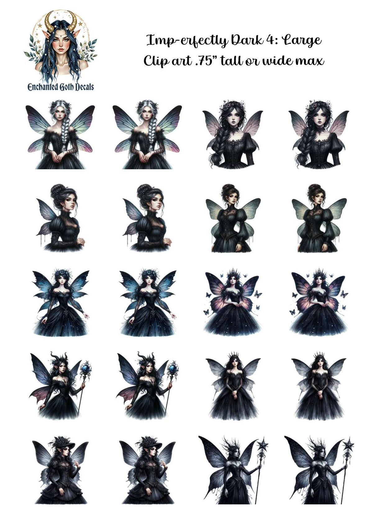 Imp-erfectly Dark 4 - Clipart