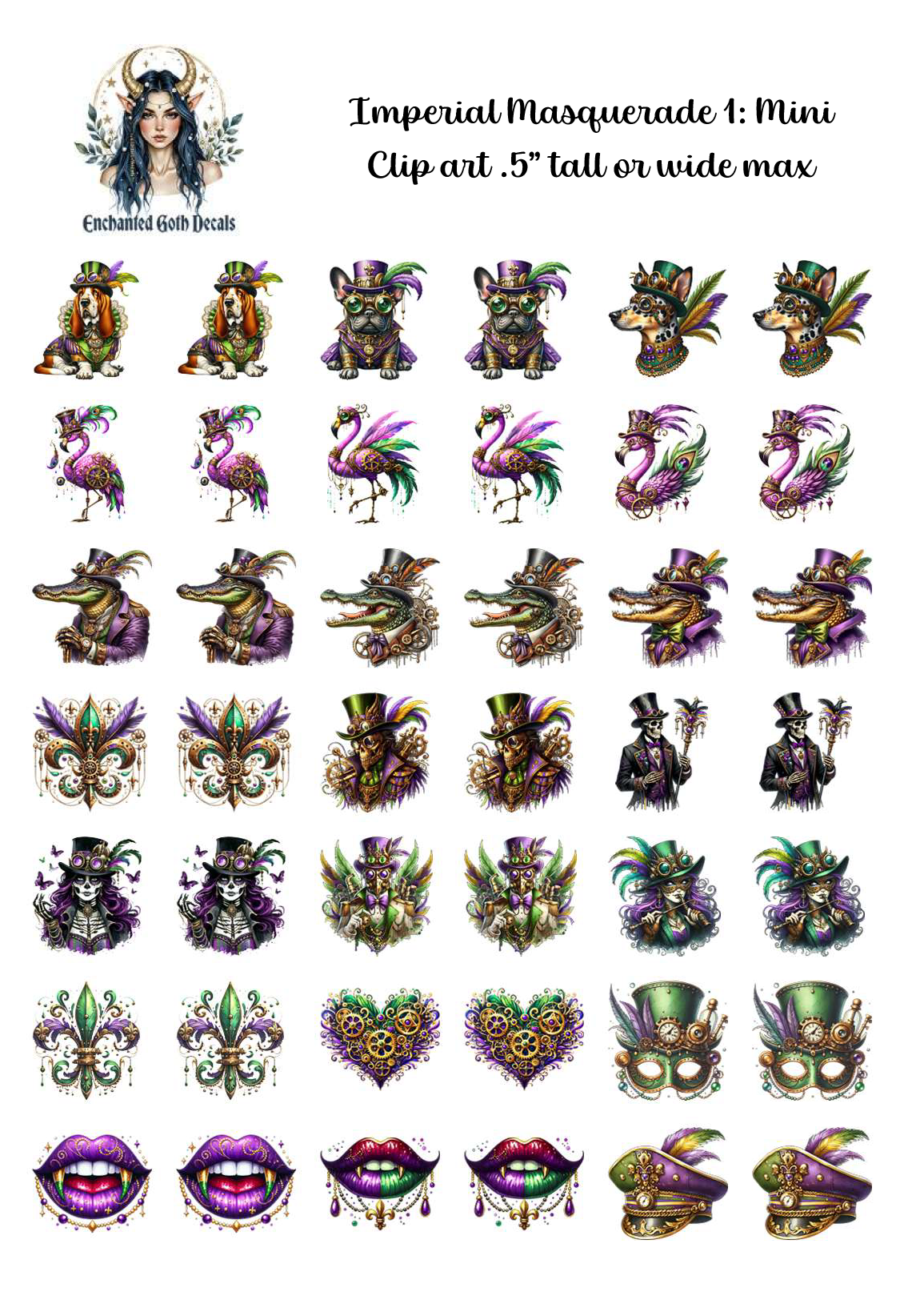 Imperial Masquerade 1 - Clipart Mini