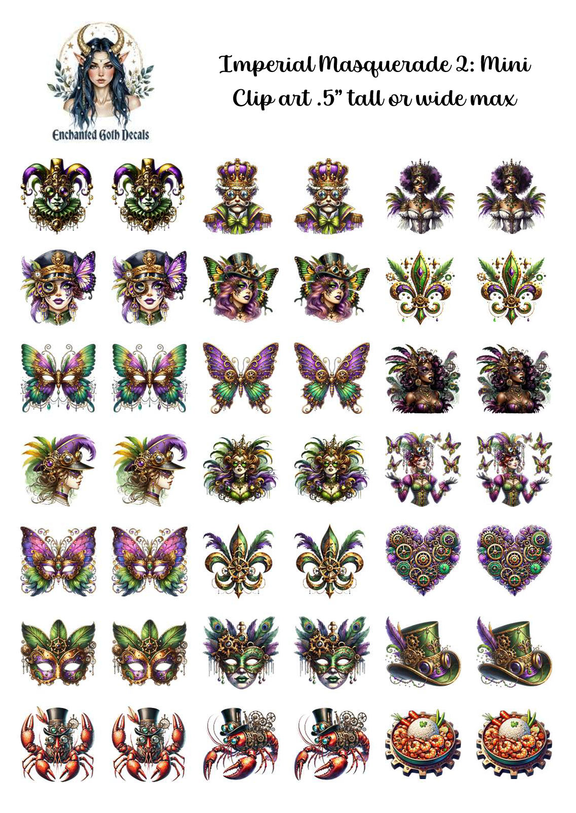 Imperial Masquerade 2 - Clipart Mini