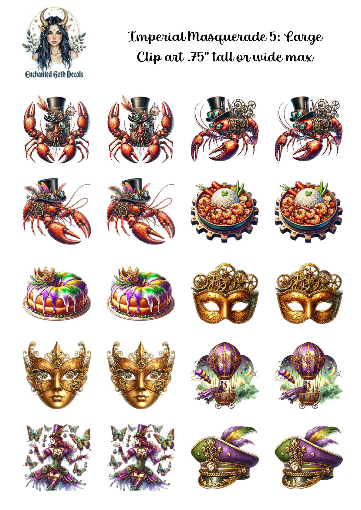 Imperial Masquerade 5- Clipart