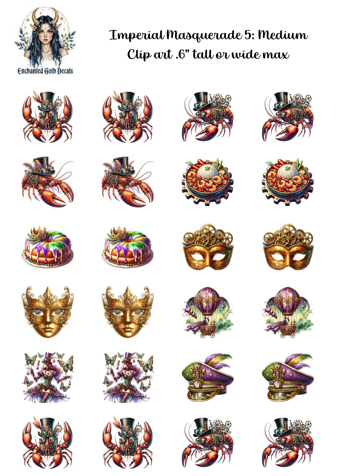 Imperial Masquerade 5- Clipart