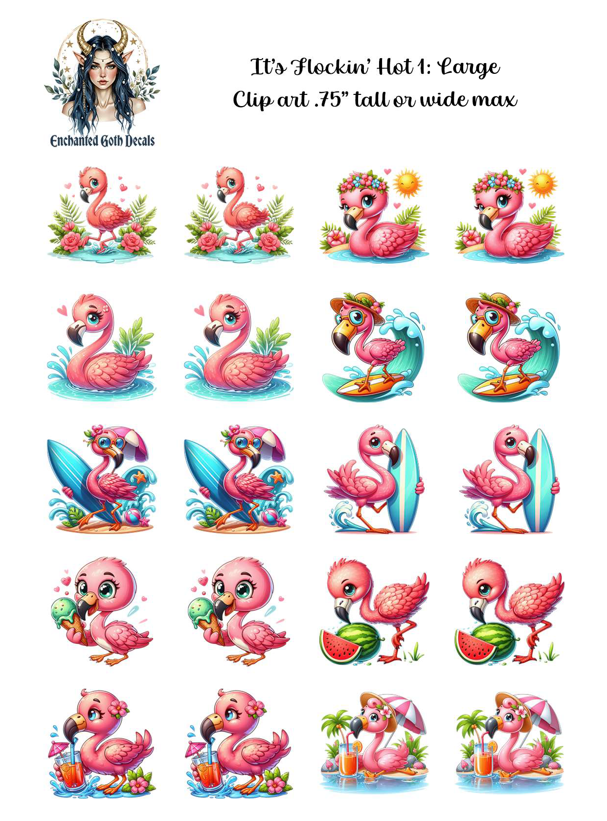 It's Flockin' Hot 1 - Clipart
