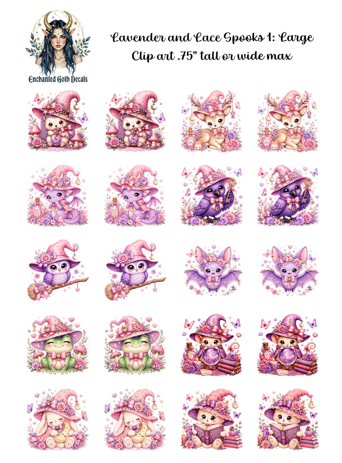 Lavender and Lace Spooks 1 - Clipart