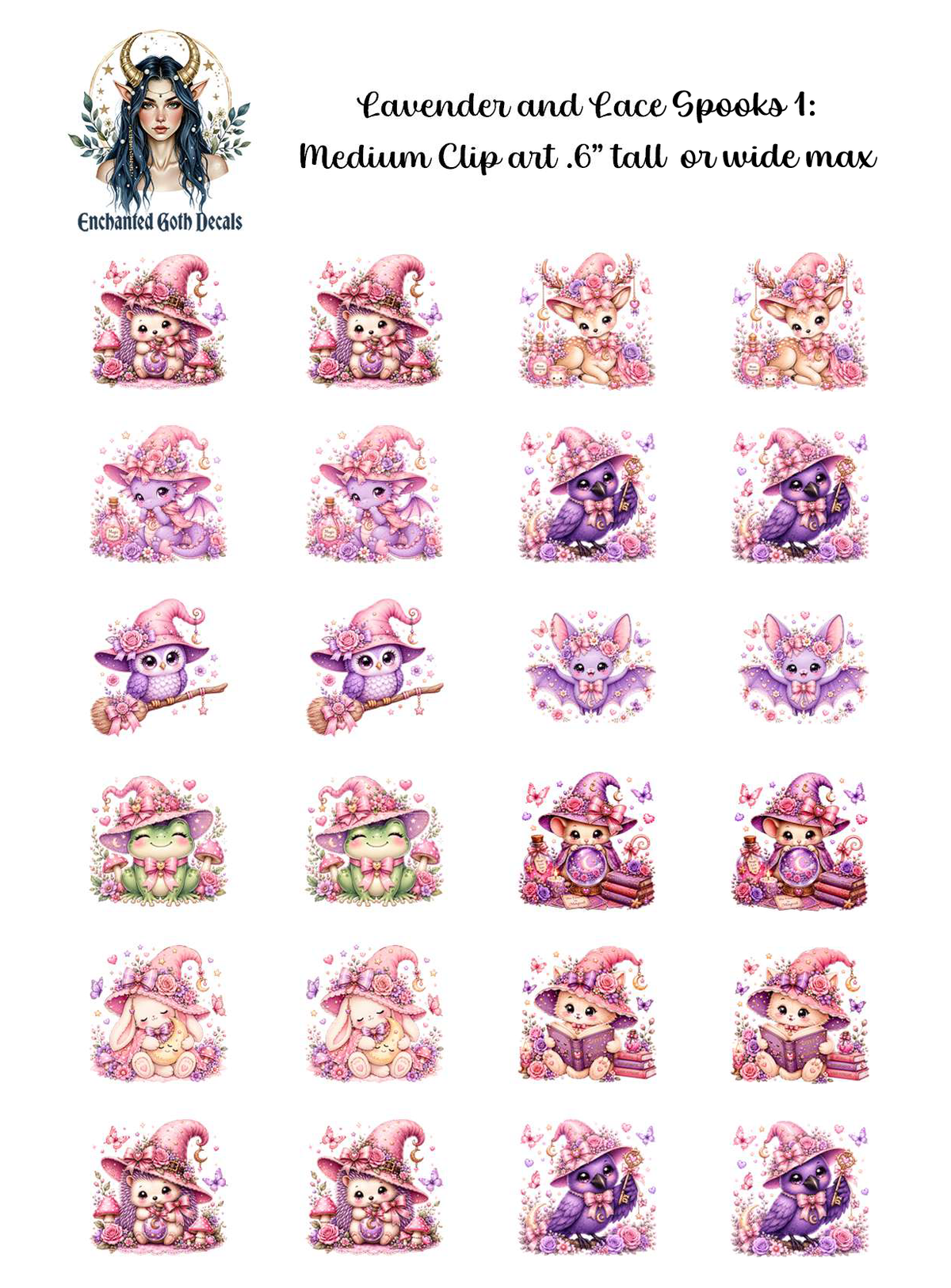 Lavender and Lace Spooks 1 - Clipart