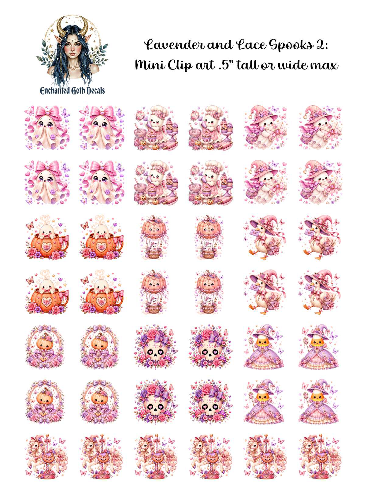 Lavender and Lace Spooks 2 - Clipart Mini