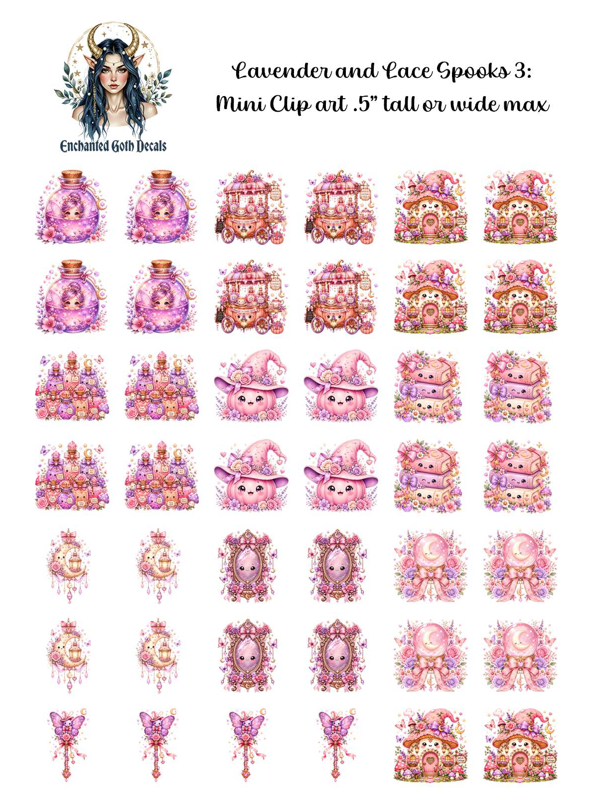 Lavender and Lace Spooks 3 - Clipart Mini