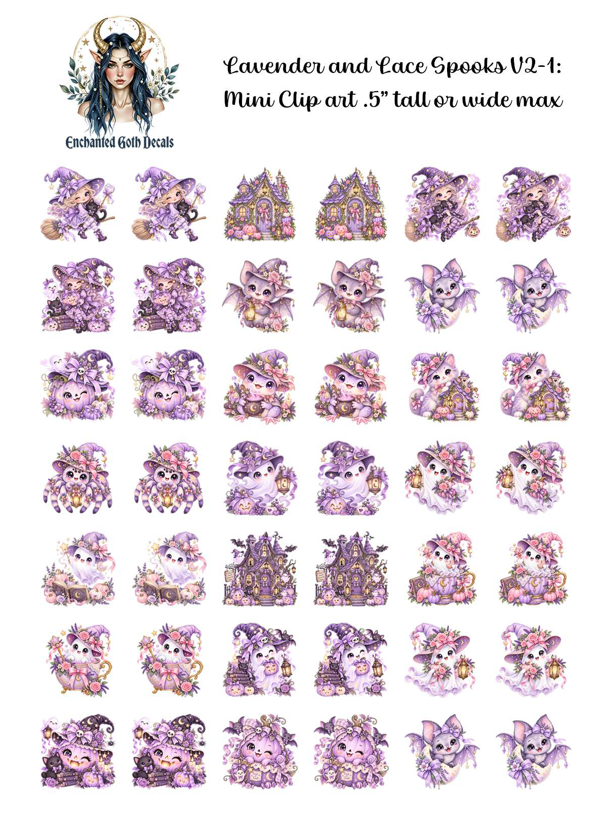 Lavender and Lace Spooks V2:1 - Clipart Mini