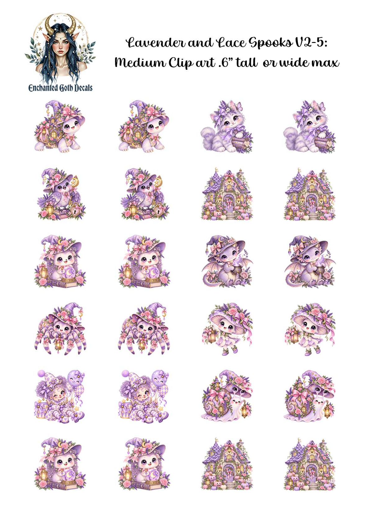 Lavender and Lace Spooks V2:5 - Clipart
