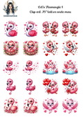 Let's Flamingle 1 - Clipart