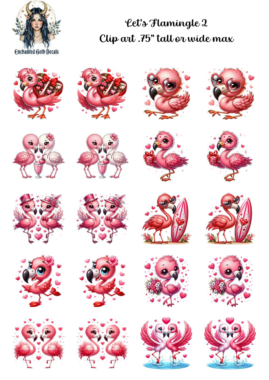 Let's Flamingle 2 - Clipart