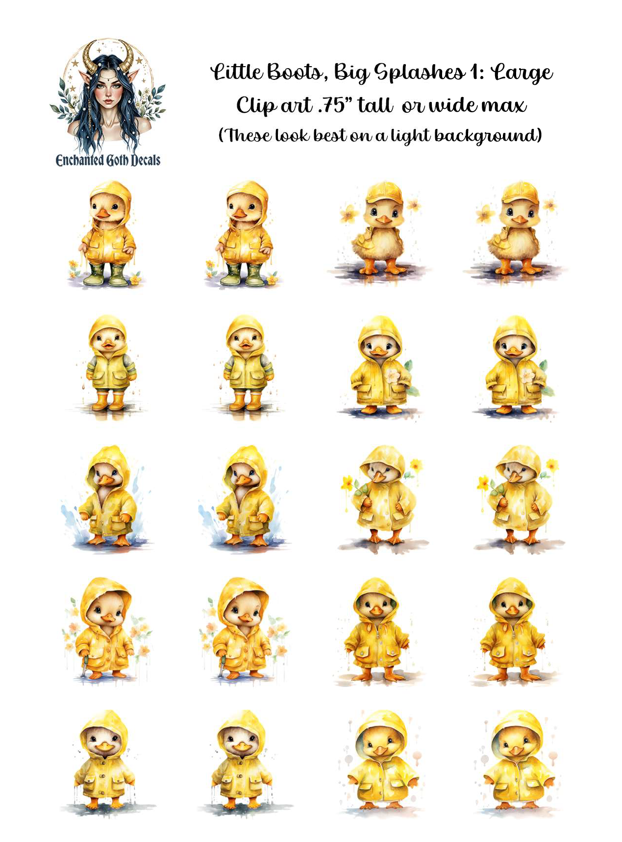 Little Boots, Big Splashes 1 - Clipart