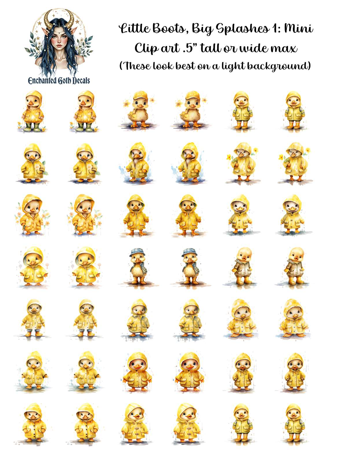 Little Boots, Big Splashes 1 - Clipart Mini