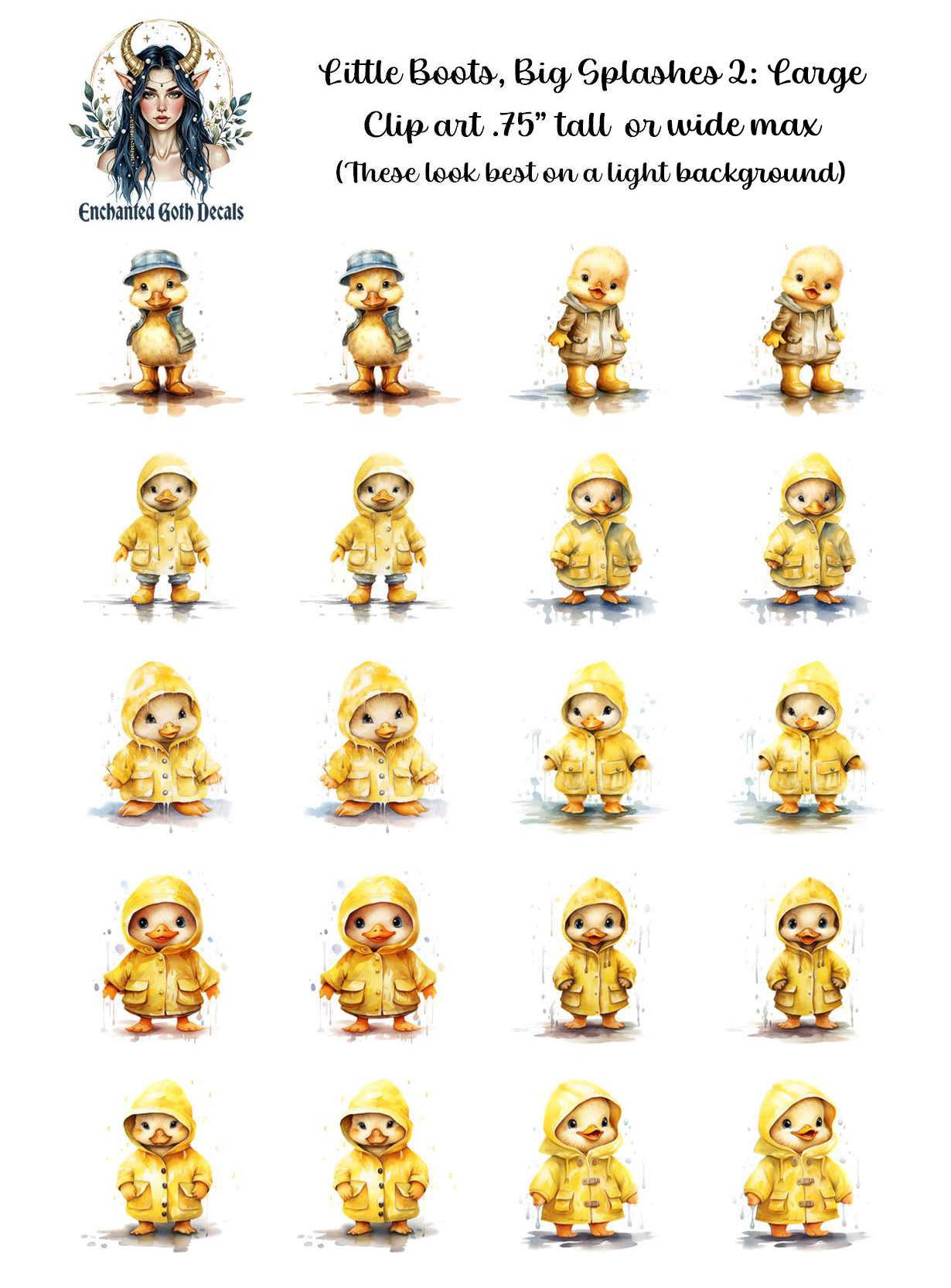 Little Boots, Big Splashes 2 - Clipart
