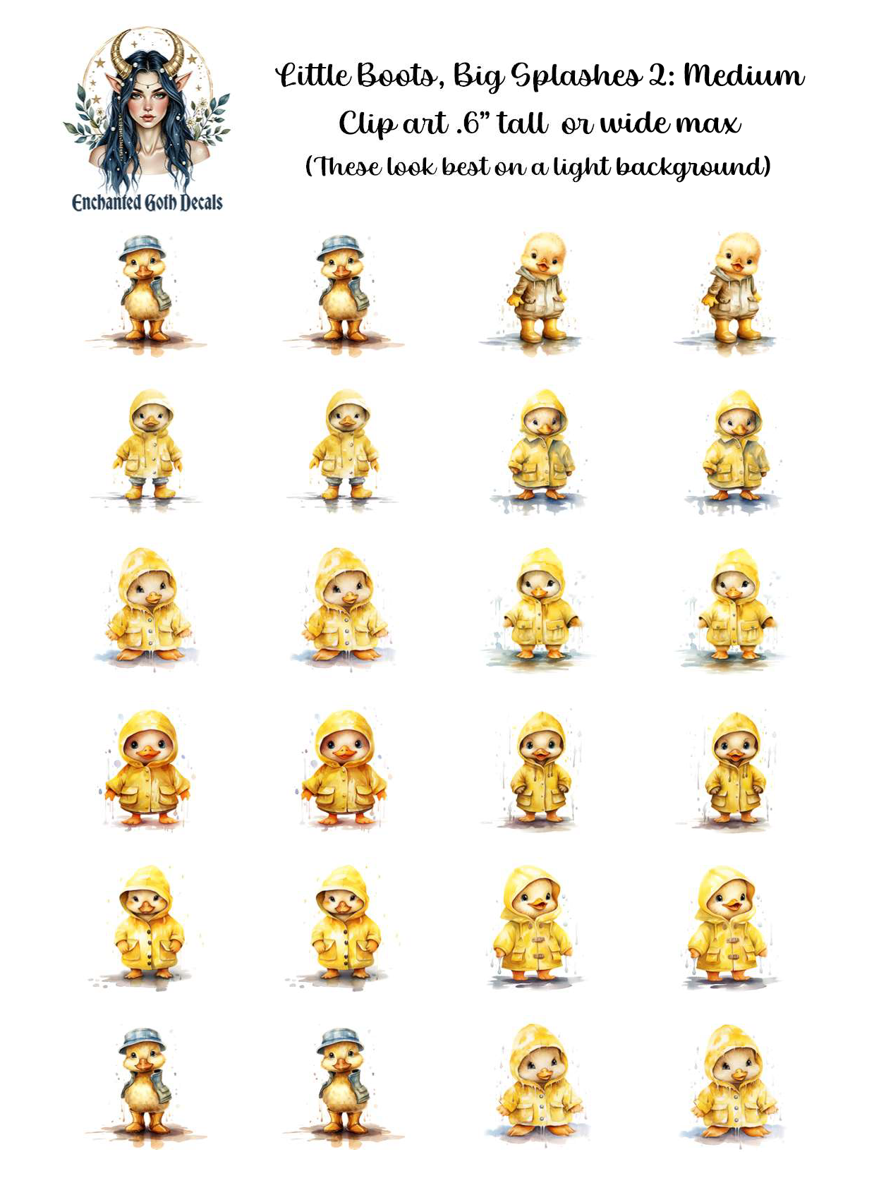 Little Boots, Big Splashes 2 - Clipart