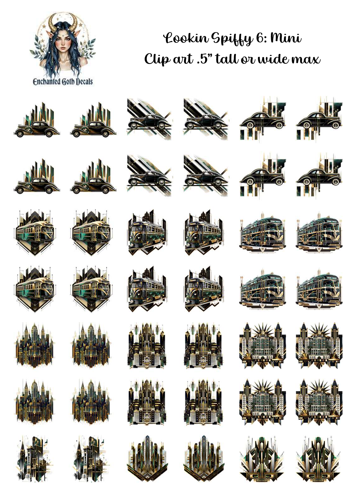 Lookin' Spiffy 6 - Clipart Mini