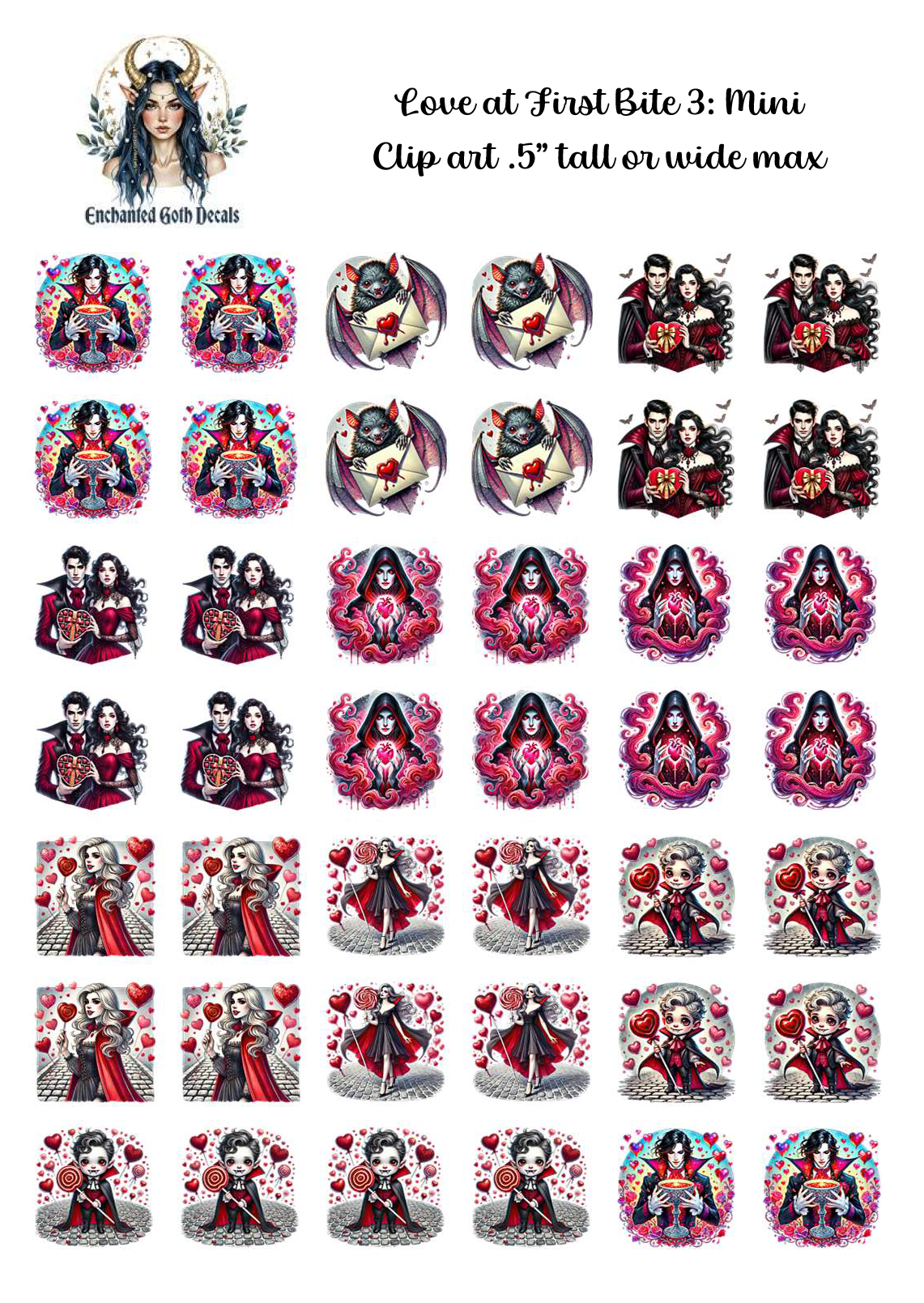 Love at First Bite 3 - Clipart Mini