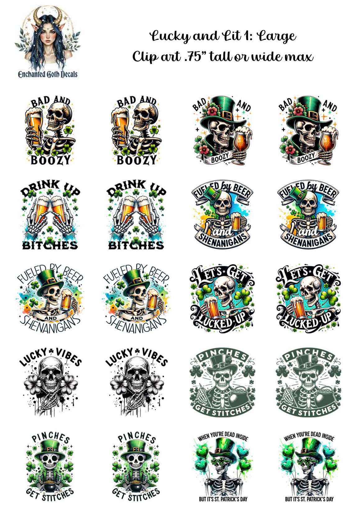 Lucky and Lit 1 - Clipart