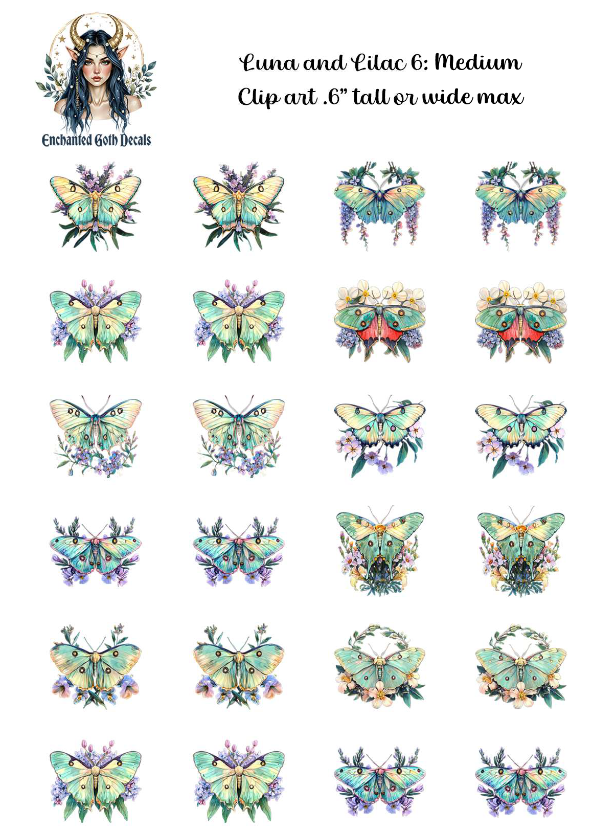 Luna and Lilac 6 - Clipart