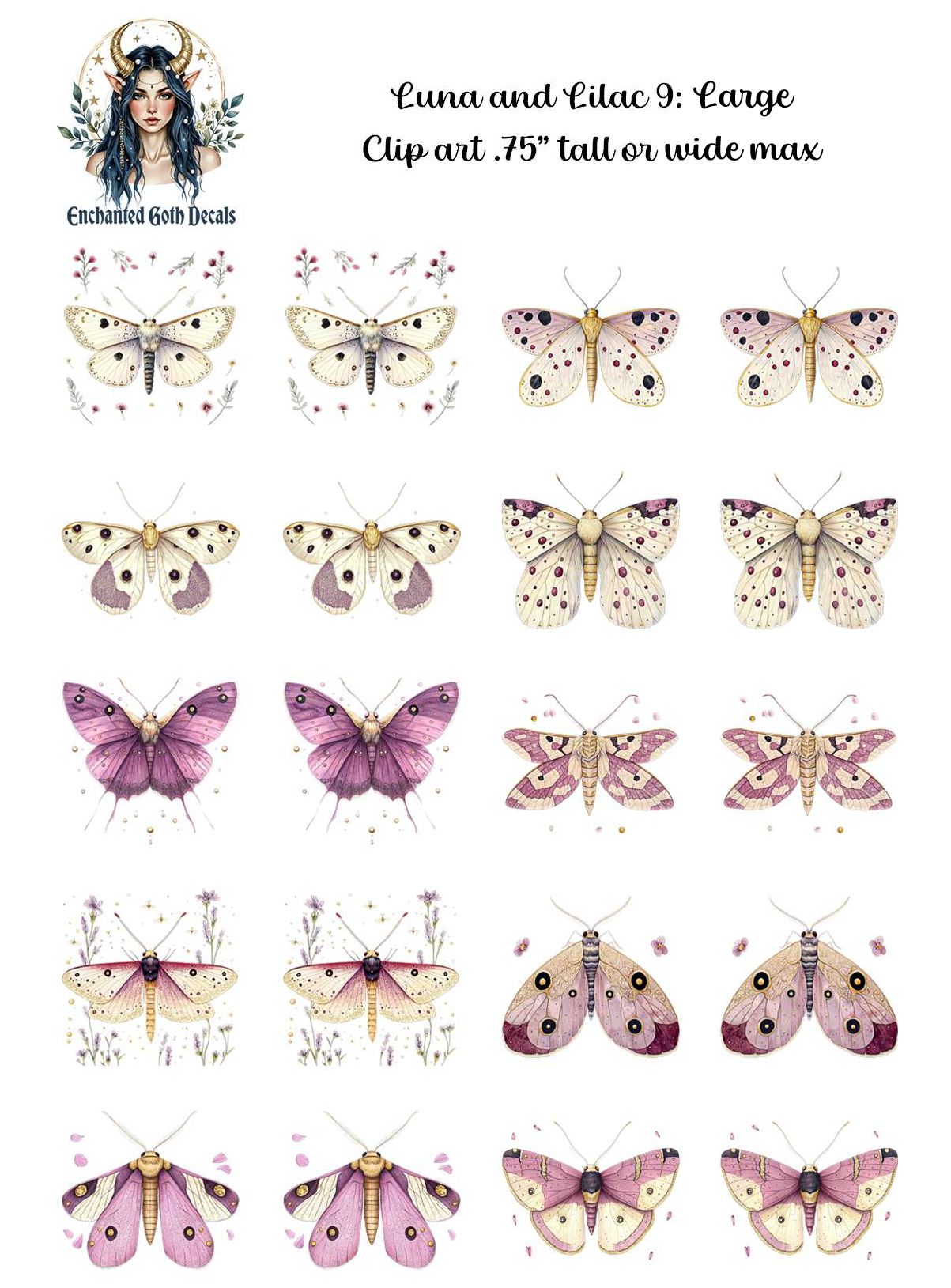 Luna and Lilac 9 - Clipart