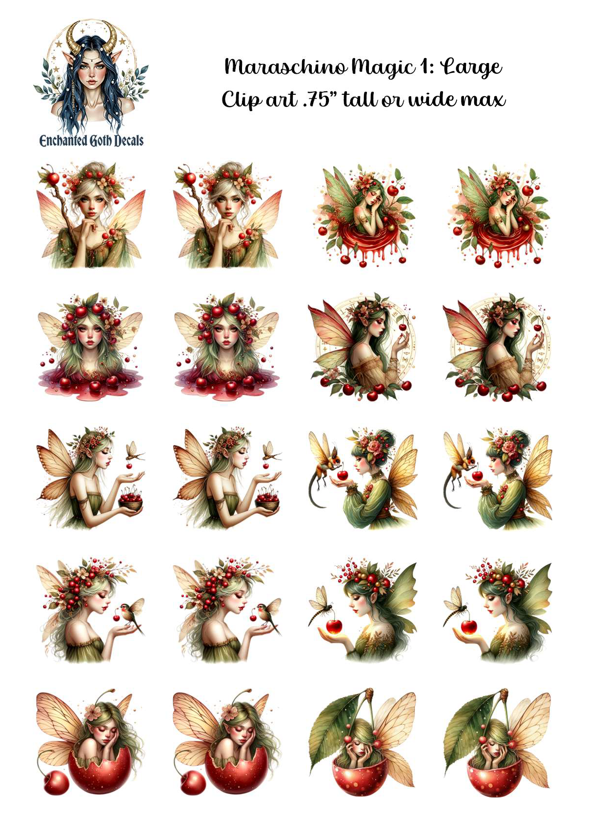 Maraschino Magic 1 - Clipart
