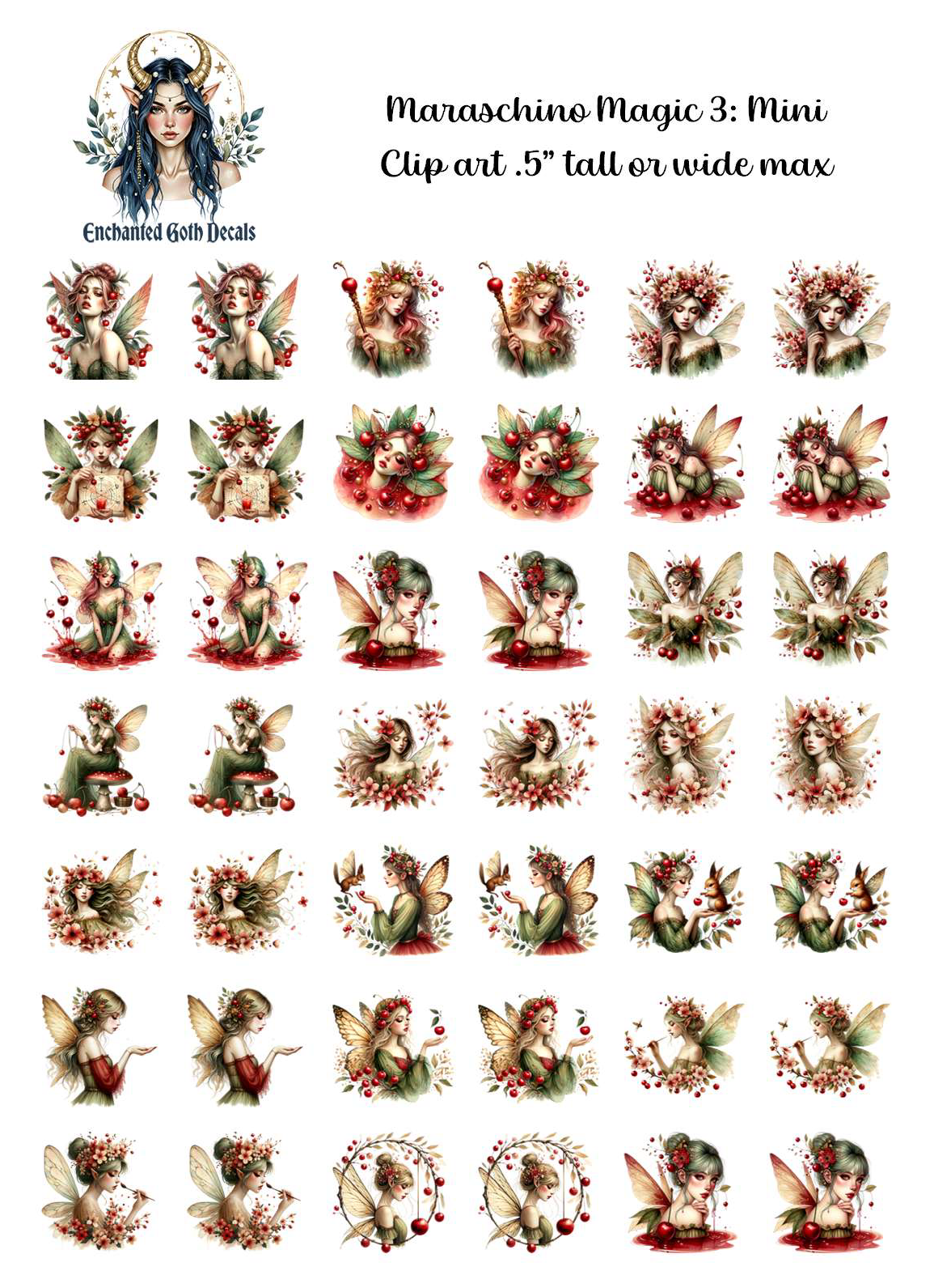 Maraschino Magic 3 - Clipart Mini