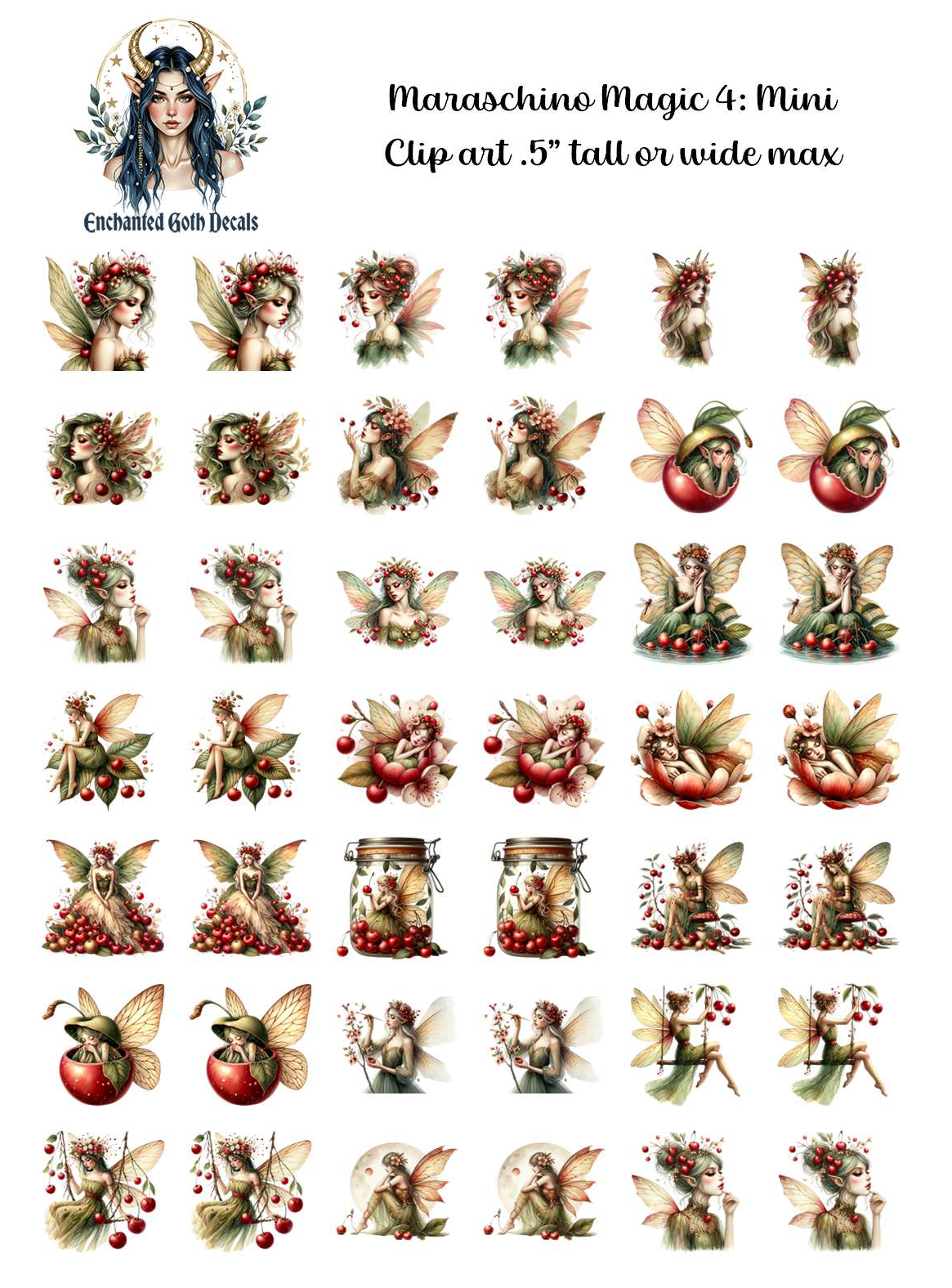Maraschino Magic 4 - Clipart Mini