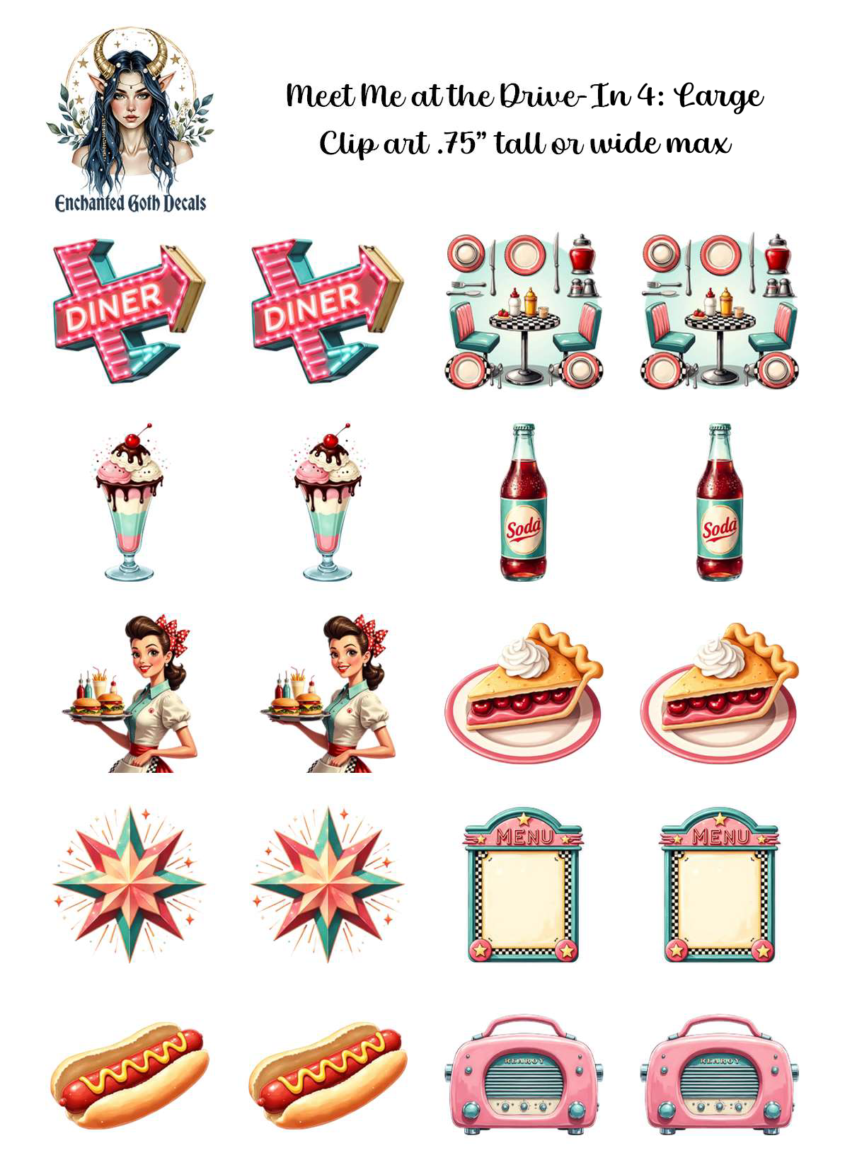 Meet Me at the Drive-In 4 - Clipart