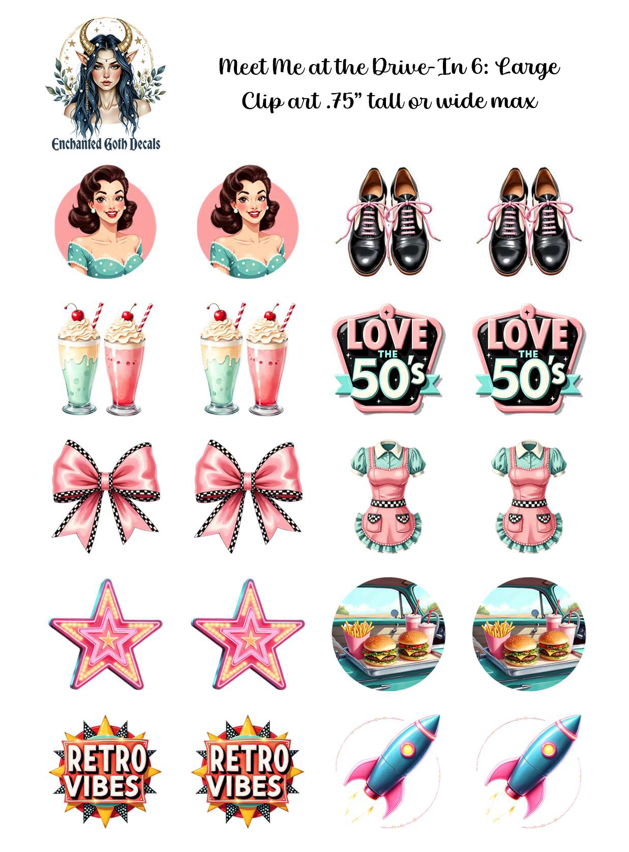 Meet Me at the Drive-In 6 - Clipart