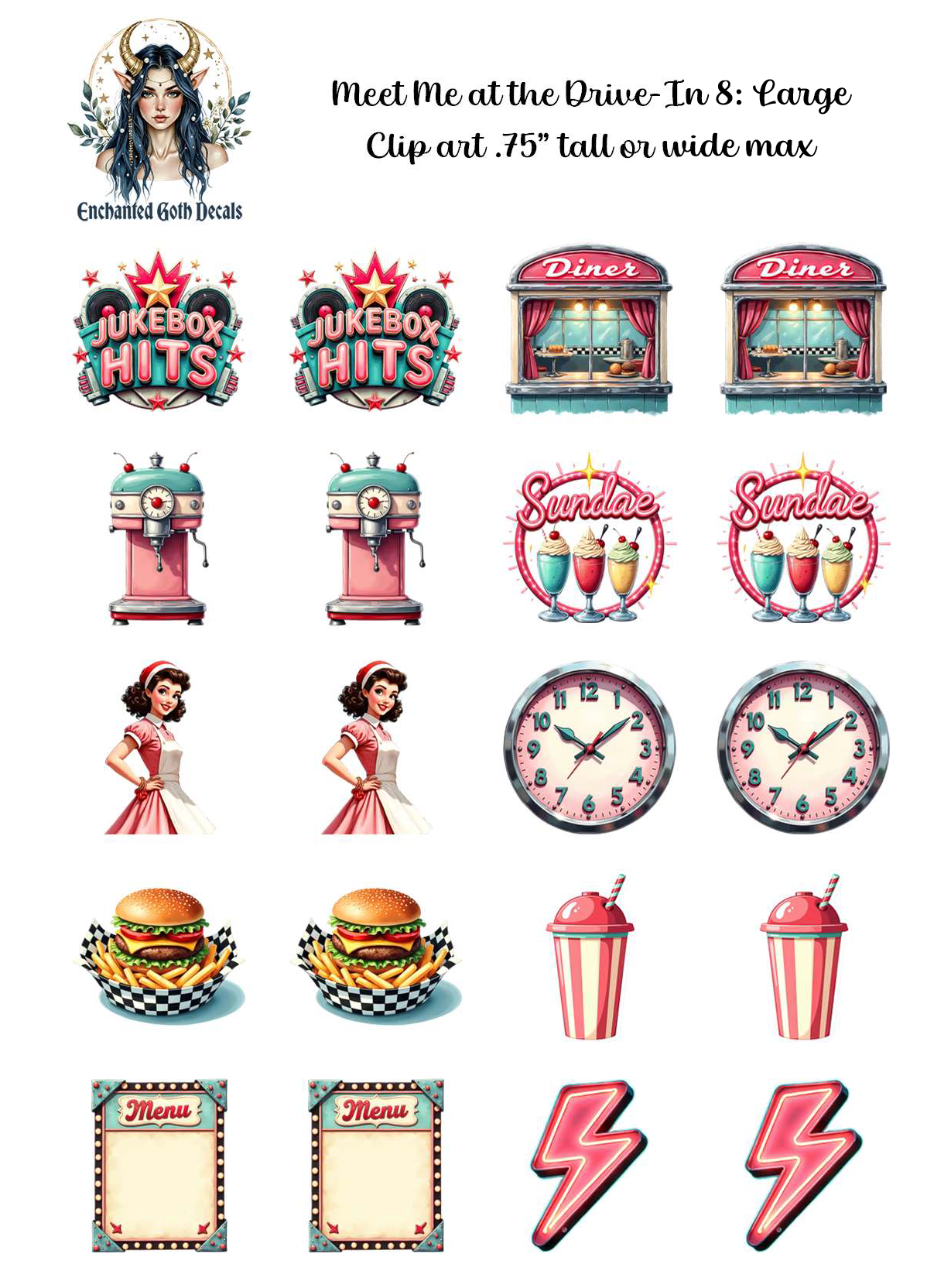 Meet Me at the Drive-In 8 - Clipart