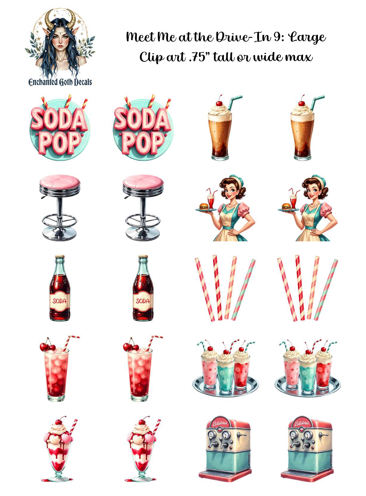 Meet Me at the Drive-In 9 - Clipart