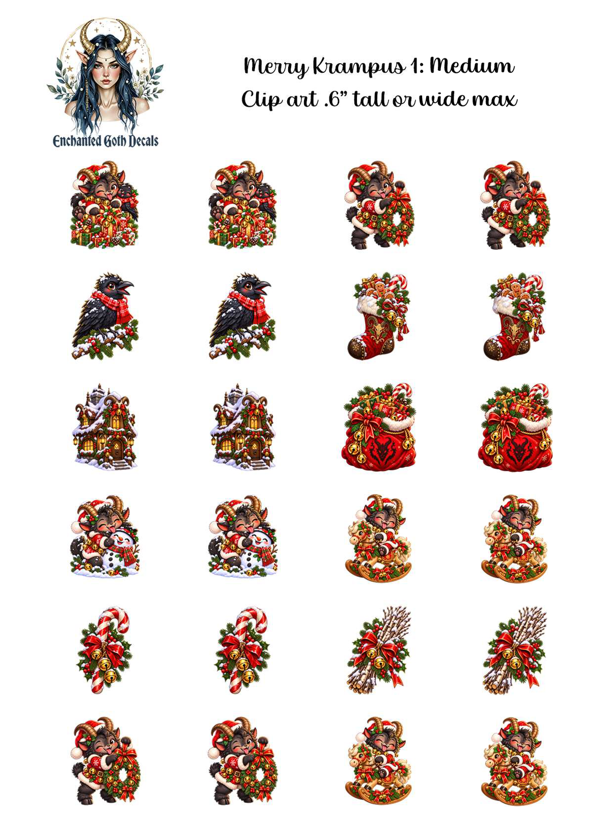 Merry Krampus 1 - Clipart