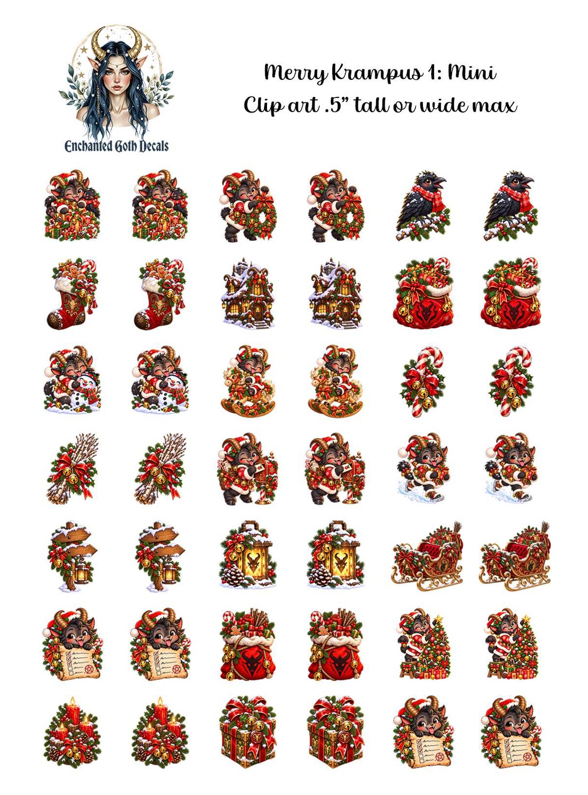 Merry Krampus 1 - Clipart Mini