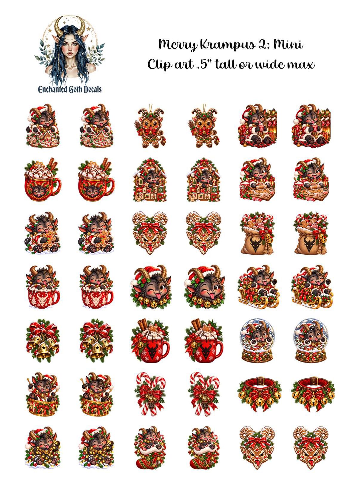Merry Krampus 2 - Clipart Mini