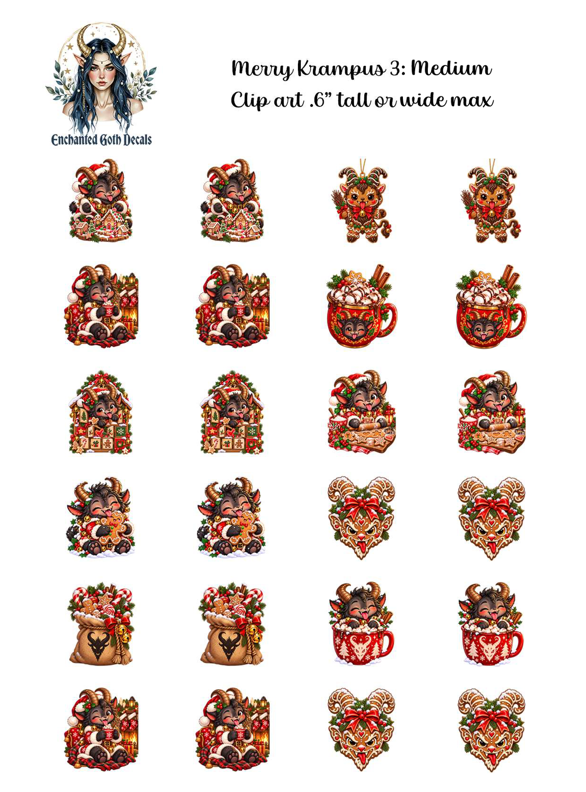 Merry Krampus 3 - Clipart