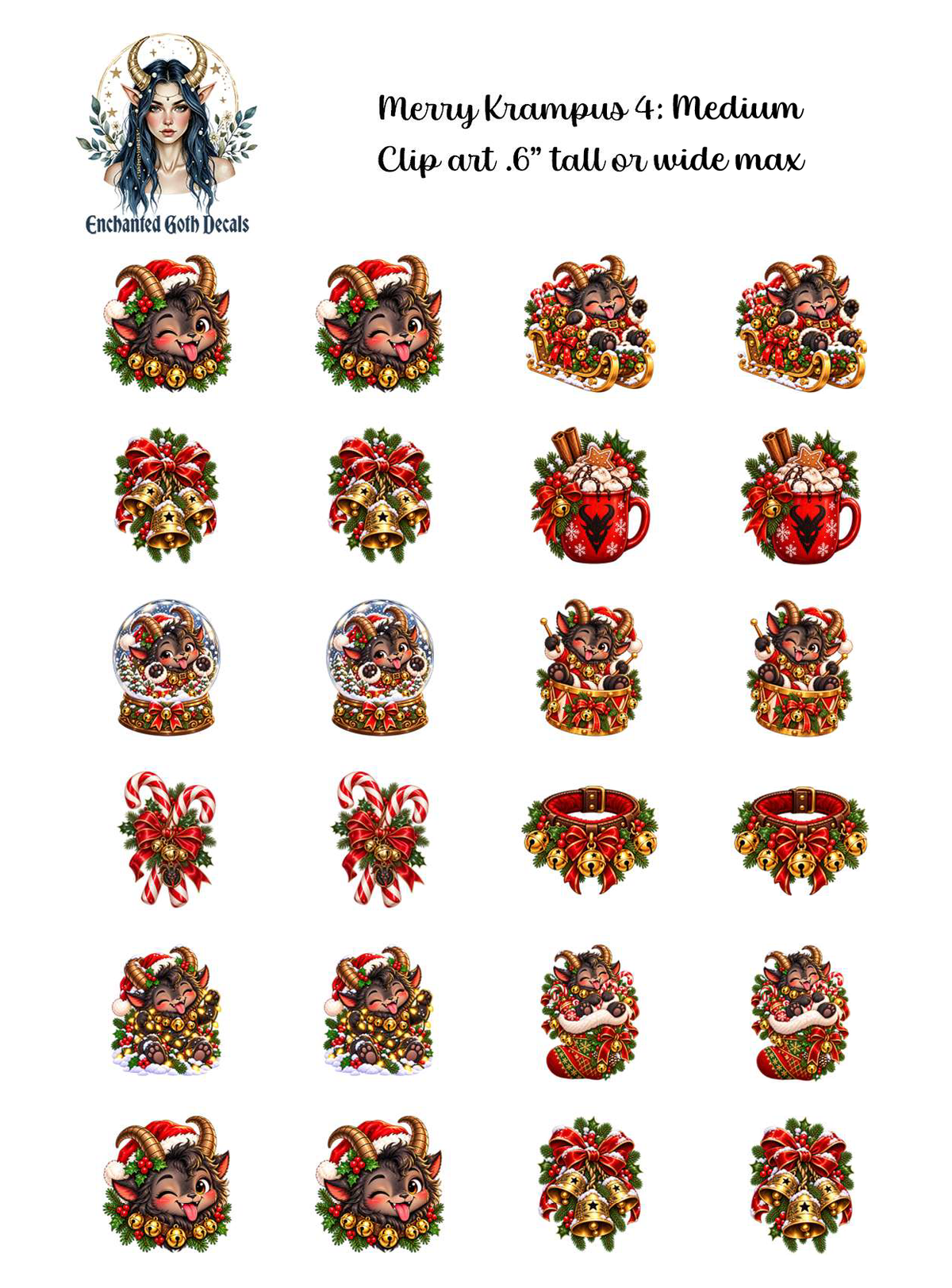 Merry Krampus 4 - Clipart