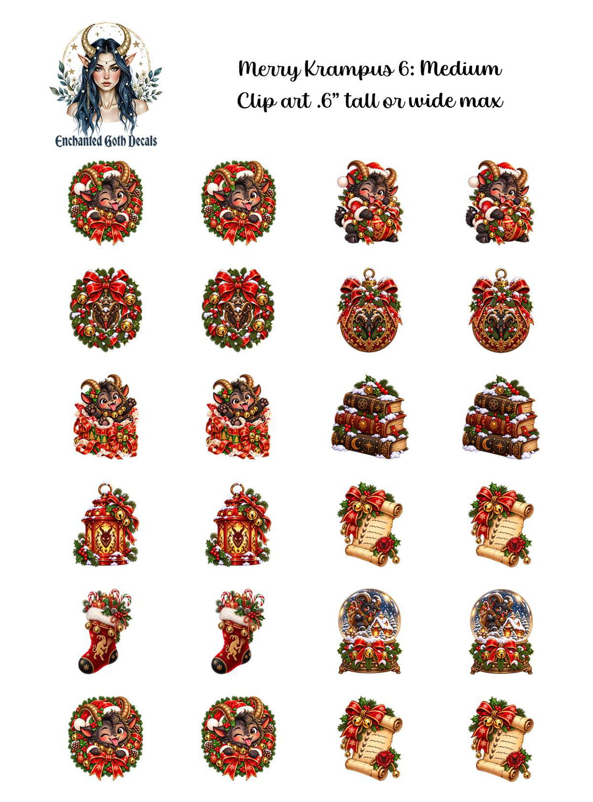 Merry Krampus 6 - Clipart