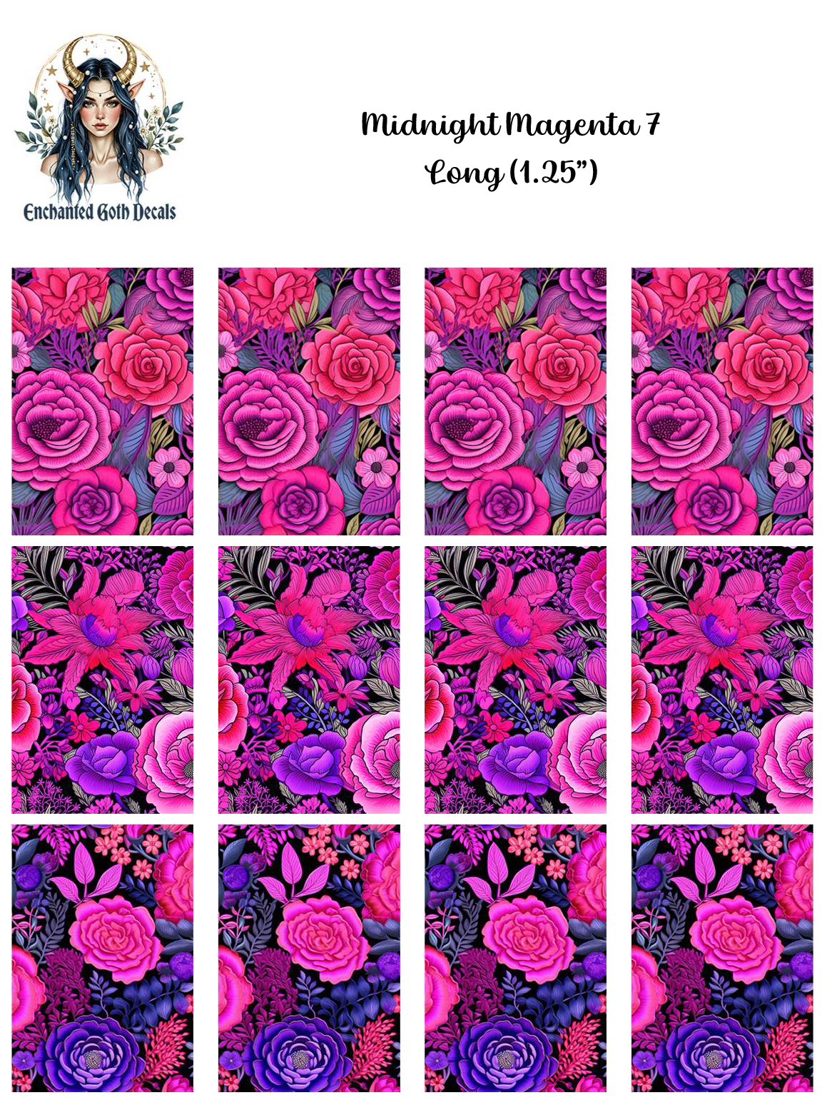 Midnight Magenta 7 - Long