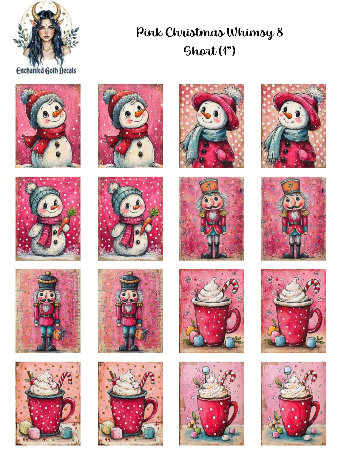 Pink Christmas Whimsy 8