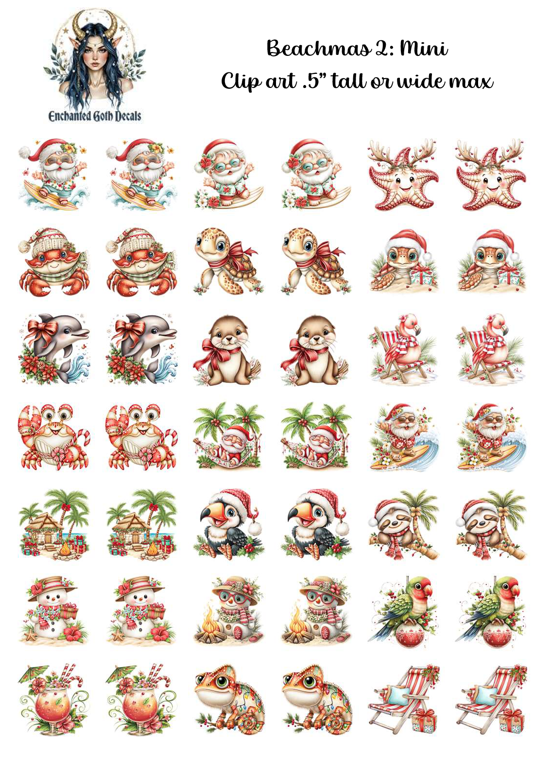 Beachmas 2 - Clipart Mini