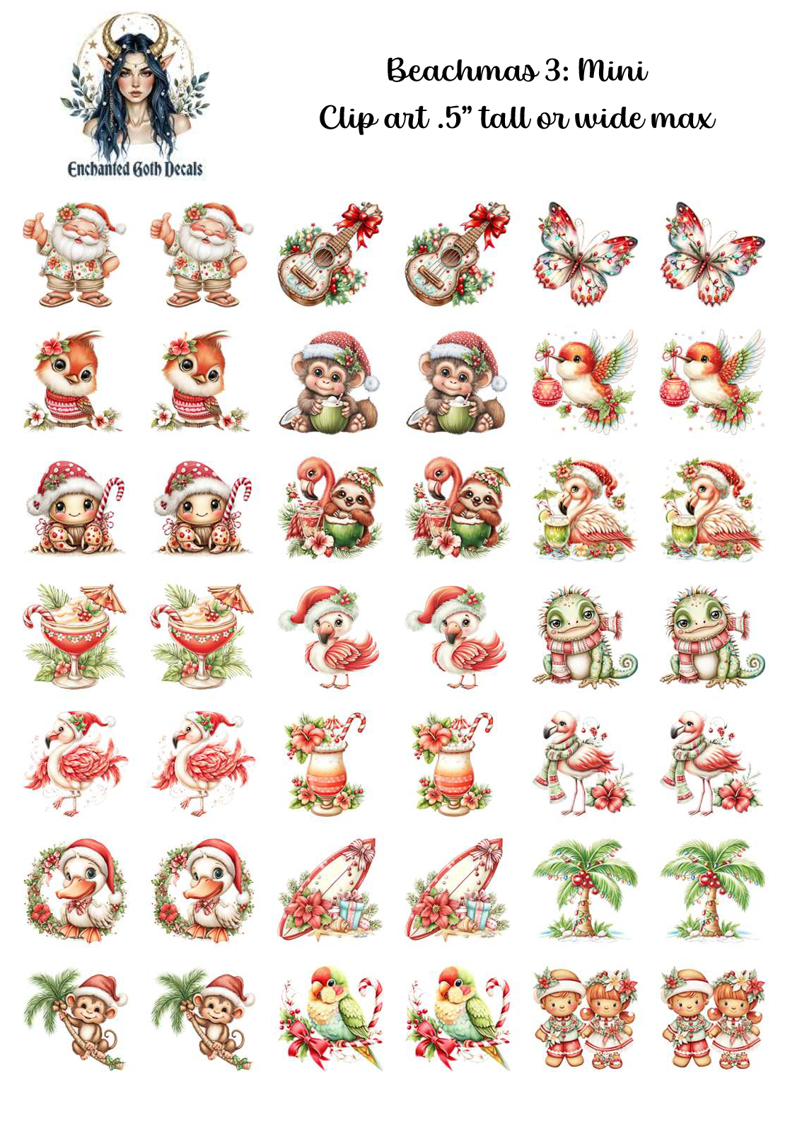 Beachmas 3 - Clipart Mini