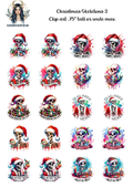 Christmas Skeletons 2 - Clipart