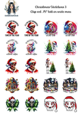 Christmas Skeletons 3 - Clipart