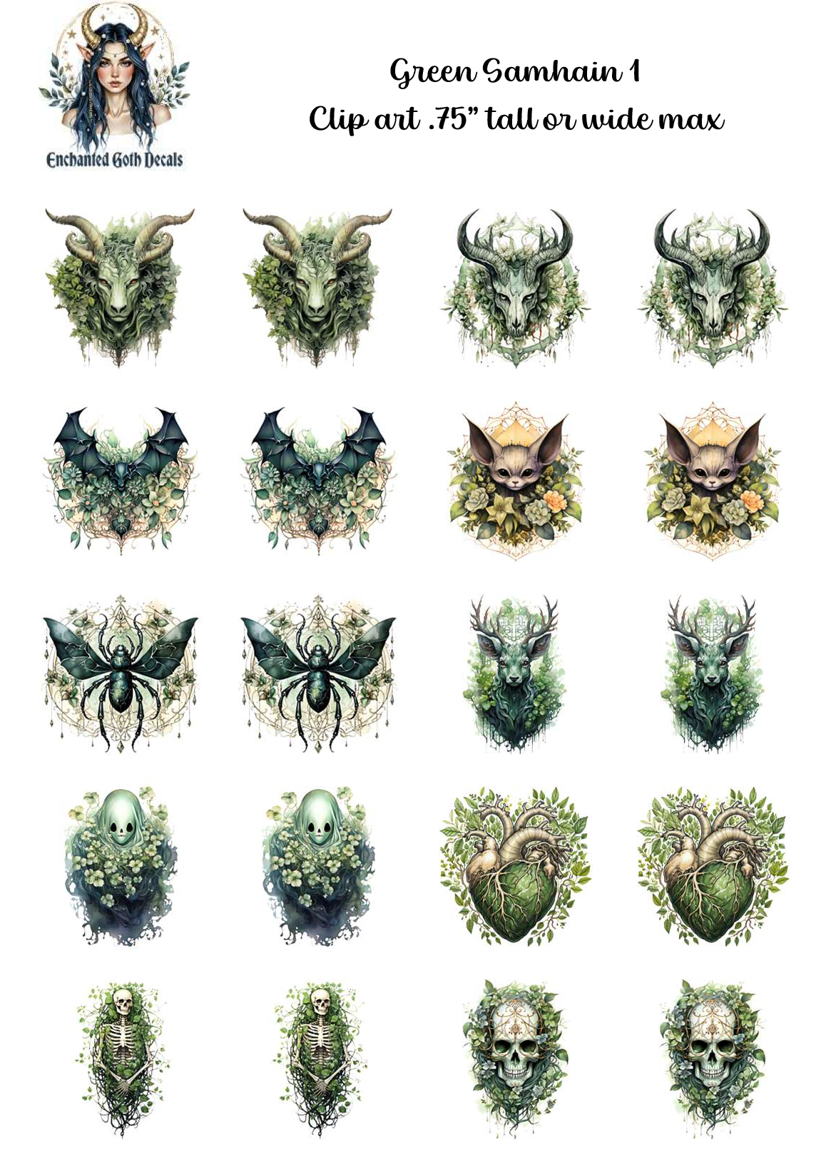 Green Samhain 1 - Clipart