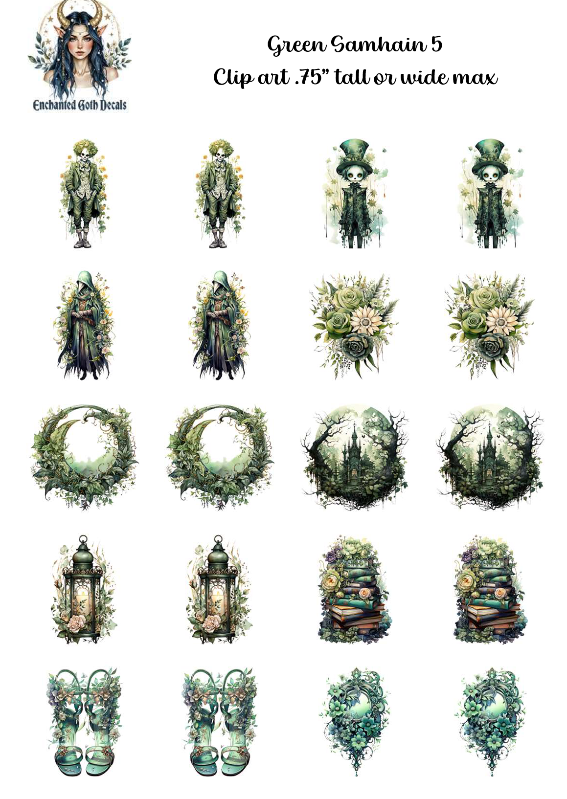 Green Samhain 5 - Clipart