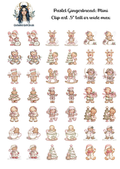 Pastel Gingerbread - Clipart Mini
