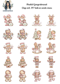 Pastel Gingerbread 1 - Clipart