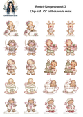 Pastel Gingerbread 2 - Clipart