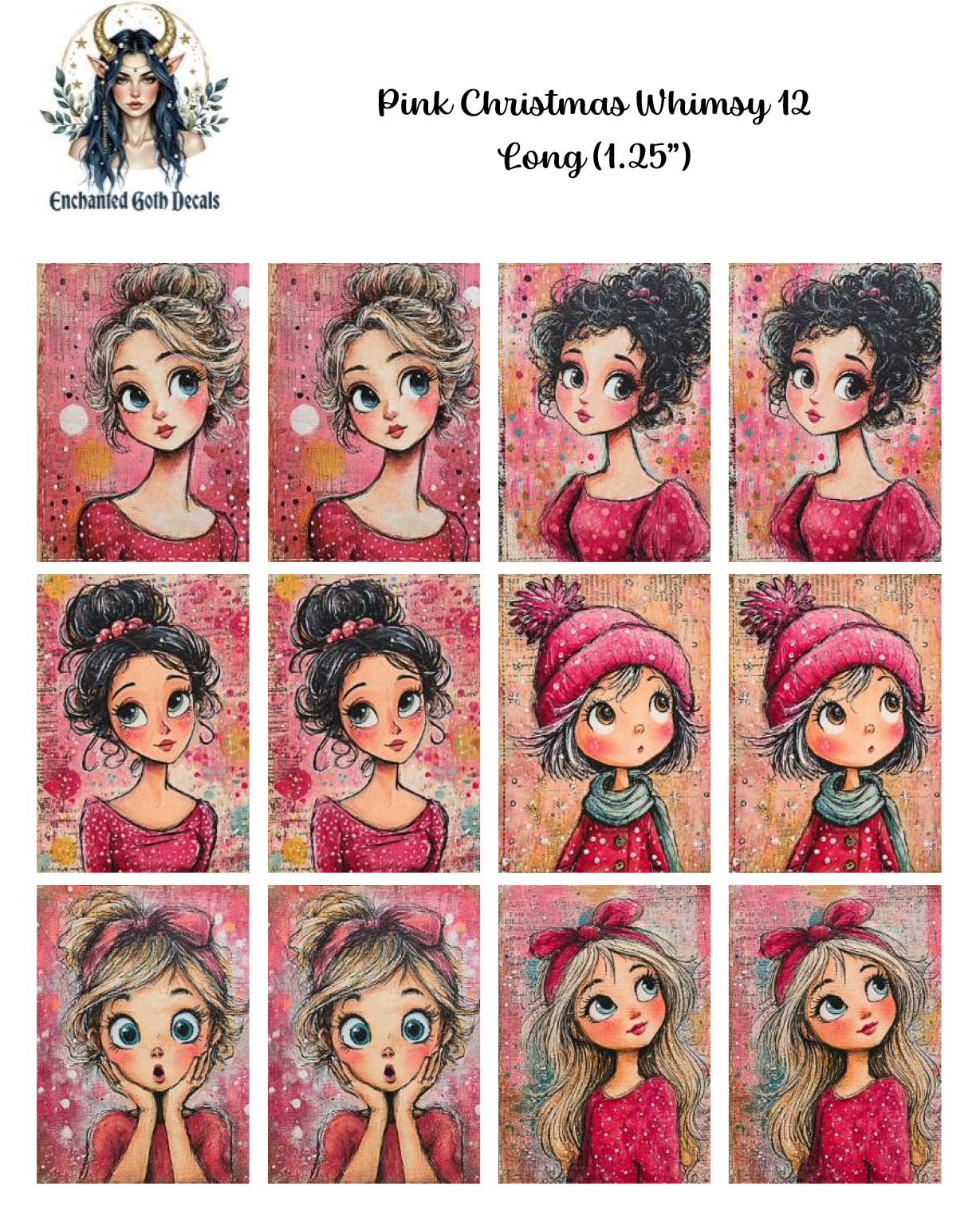 Pink Christmas Whimsy 12